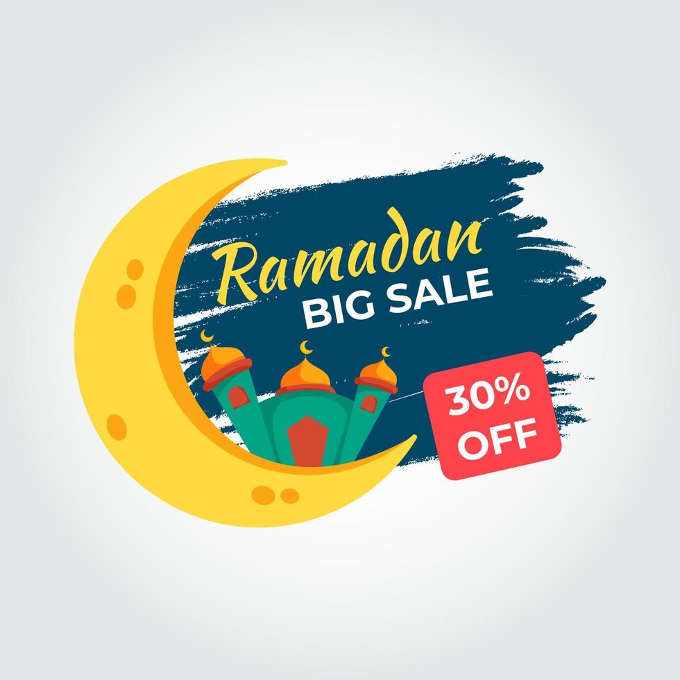 Ramadan Kareem Sale Design Vector. Suitable For Greeting Card, Poster And Banner vector