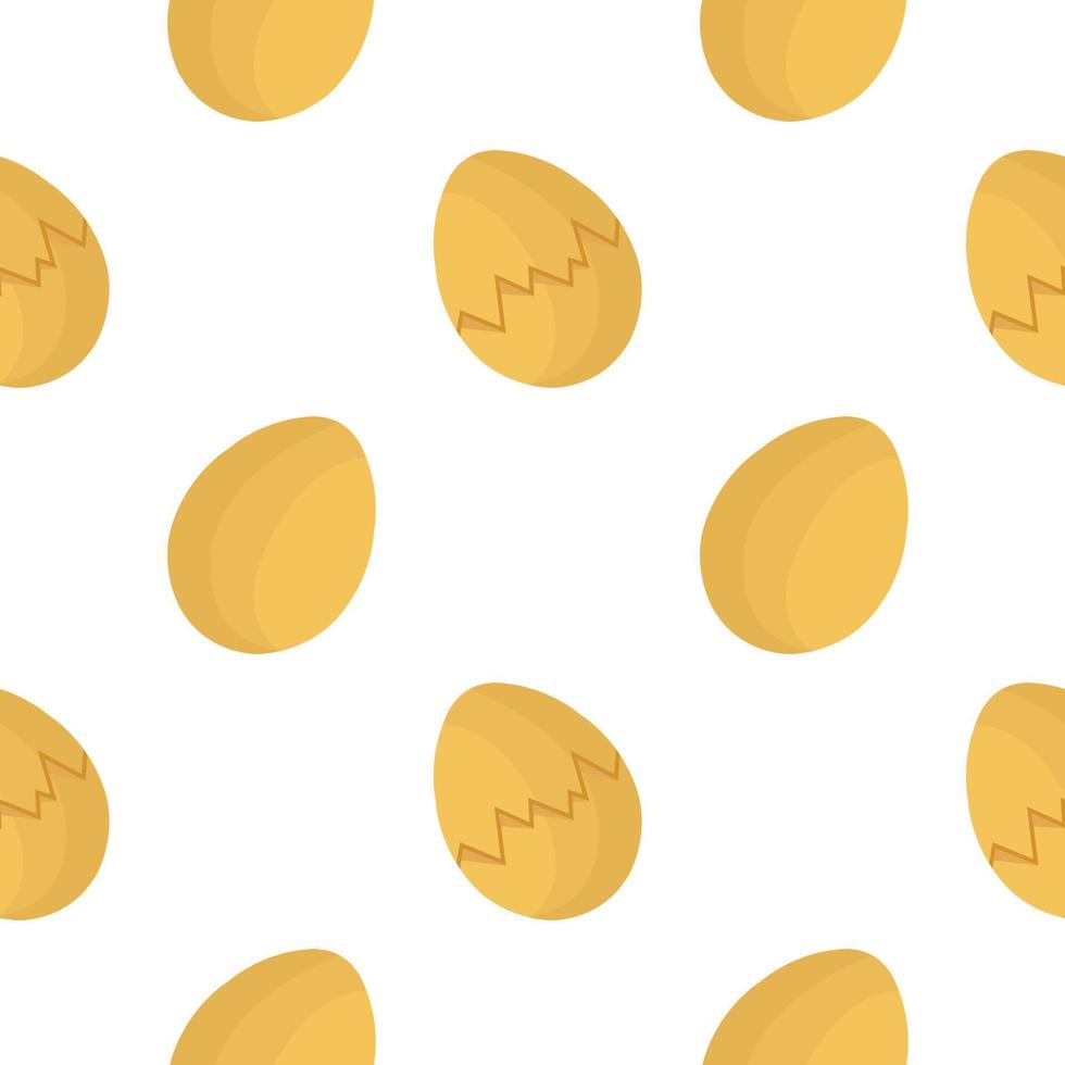 seamless pattern of eggs and cracked eggs vector