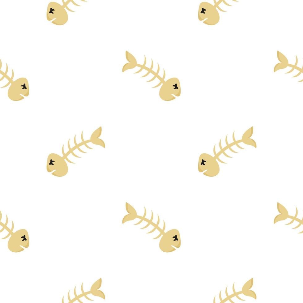 fishbone seamless pattern vector