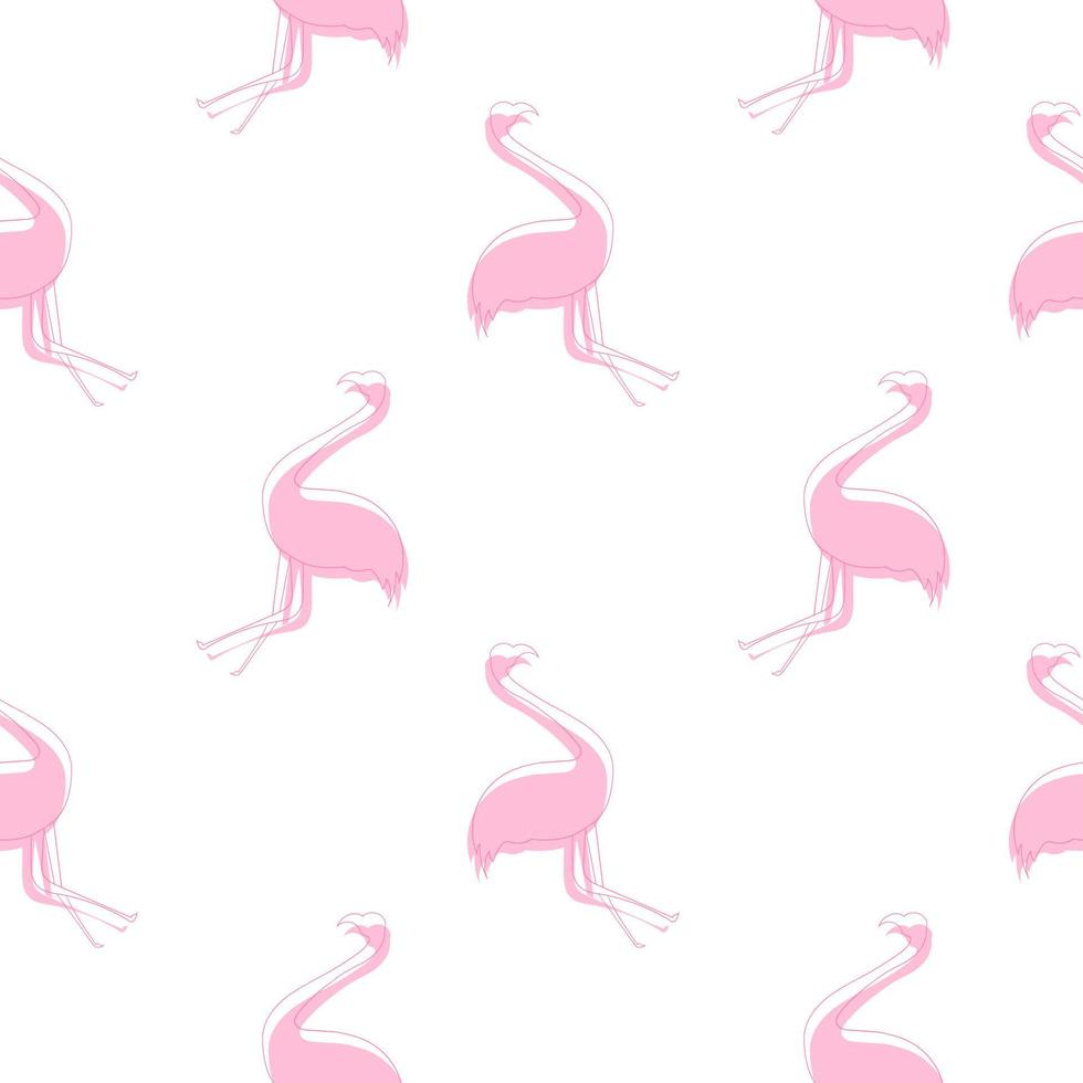 flamingo bird seamless pattern vector