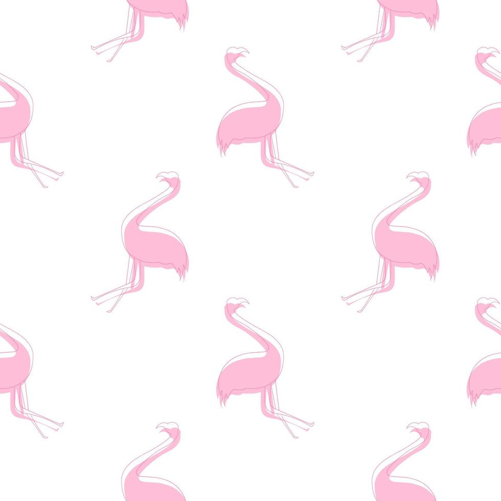 flamingo bird seamless pattern vector