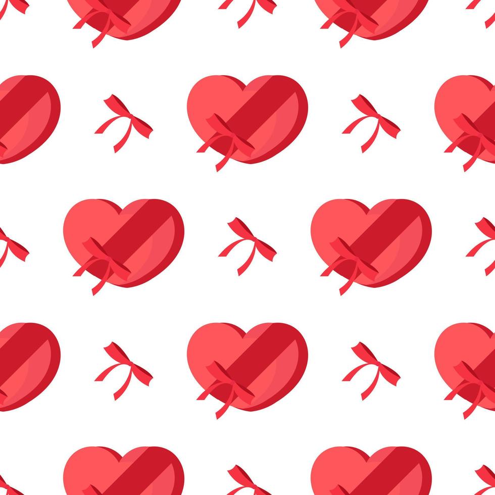 heart shaped chocolate seamless pattern vector