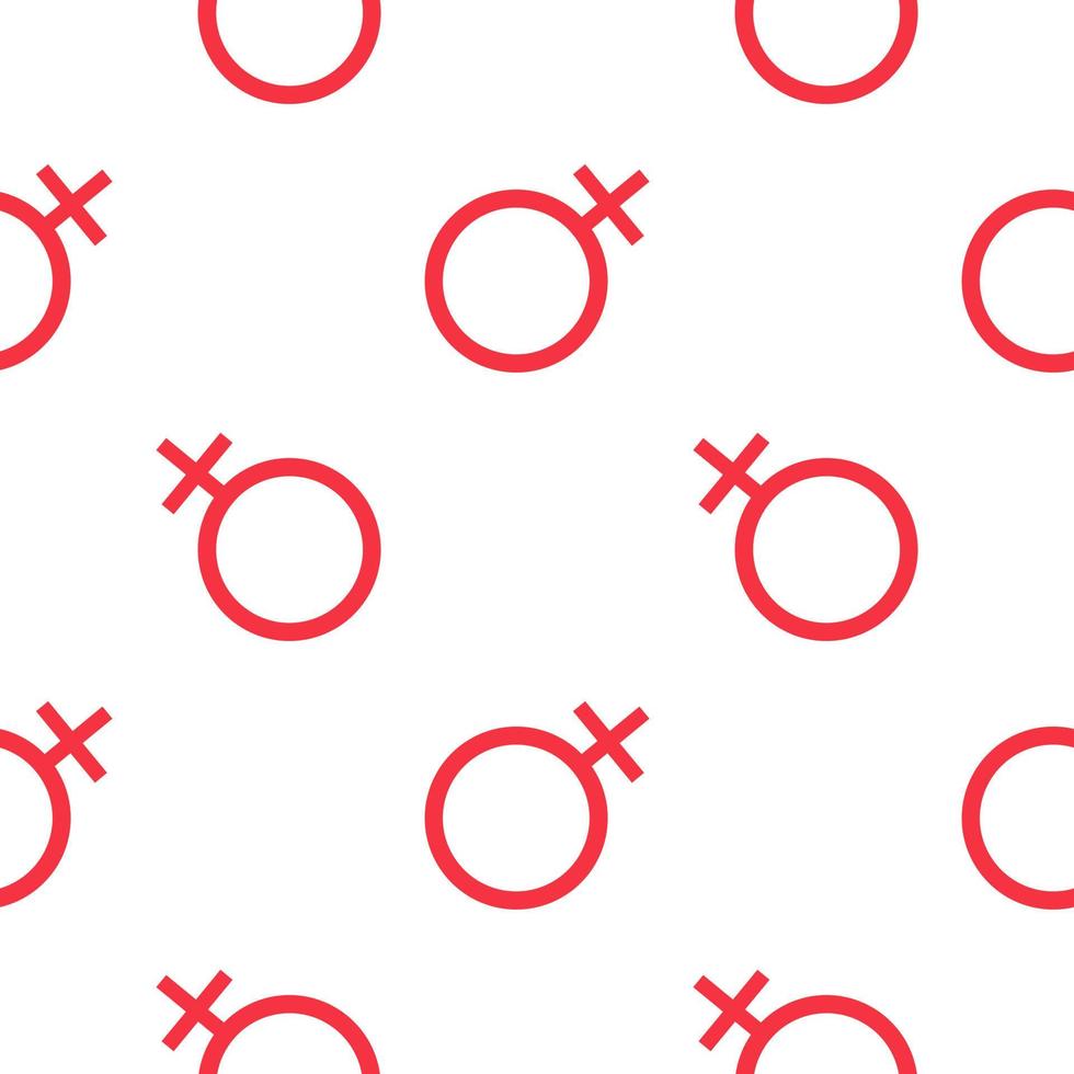 female gender symbol seamless pattern vector