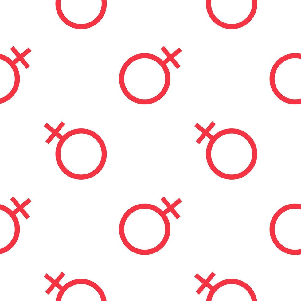 female gender symbol seamless pattern vector