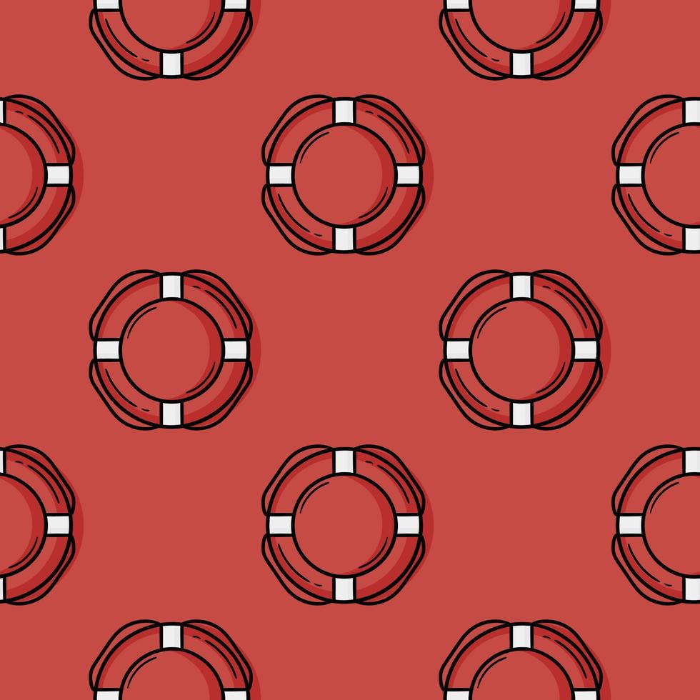 buoy hand drawn seamless pattern vector