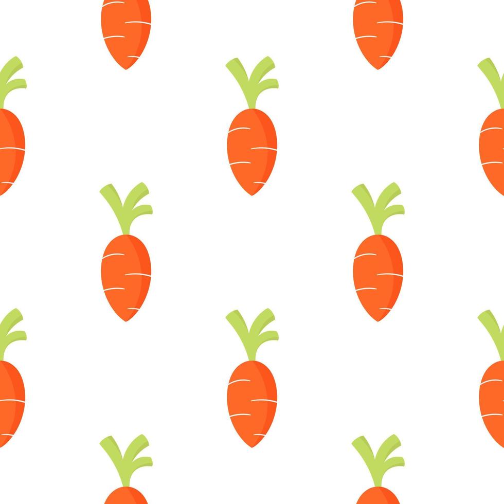 carrot vegetable seamless pattern vector