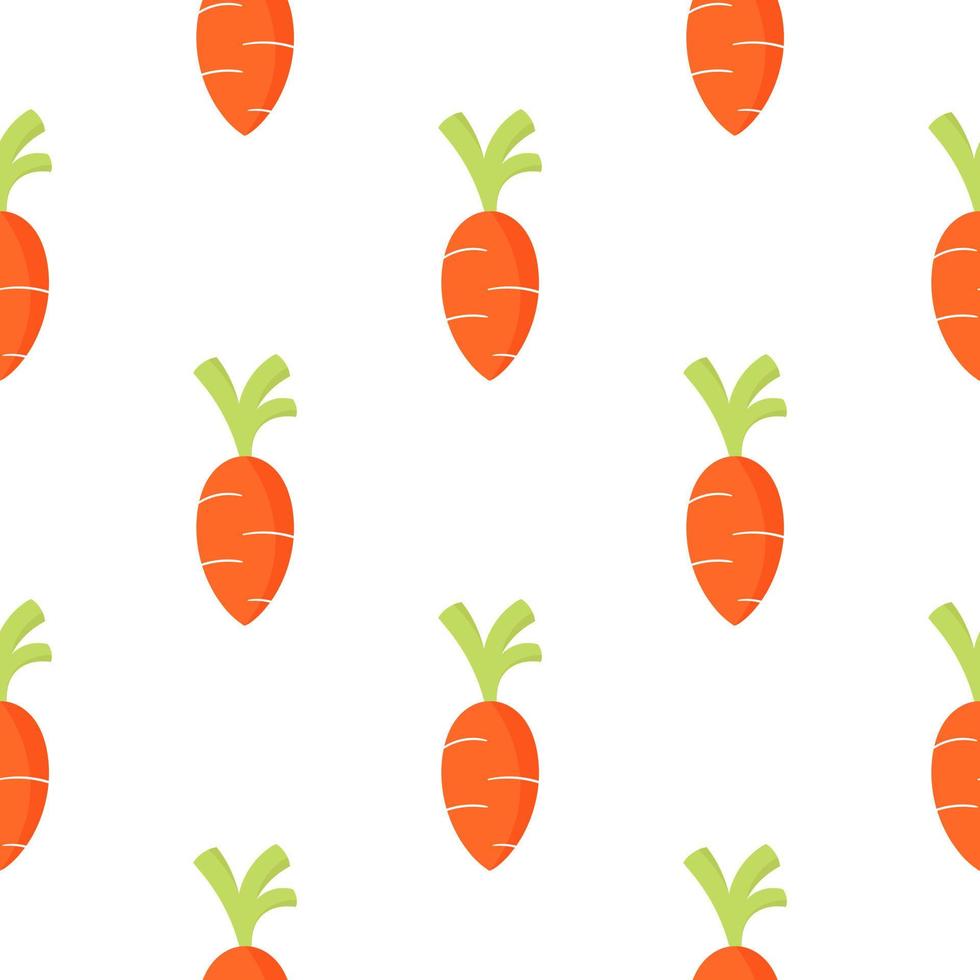 carrot vegetable seamless pattern vector