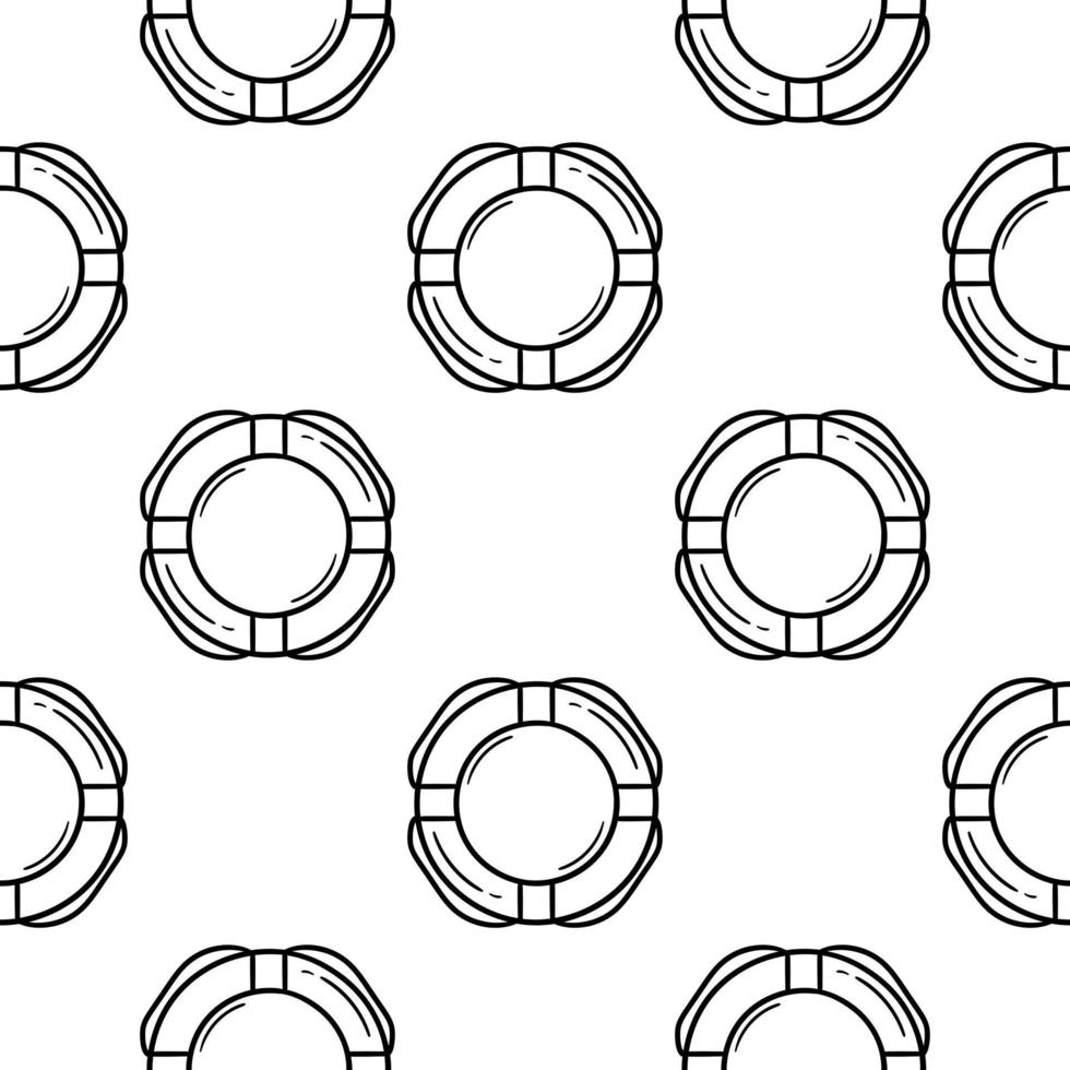 buoy hand drawn seamless pattern vector