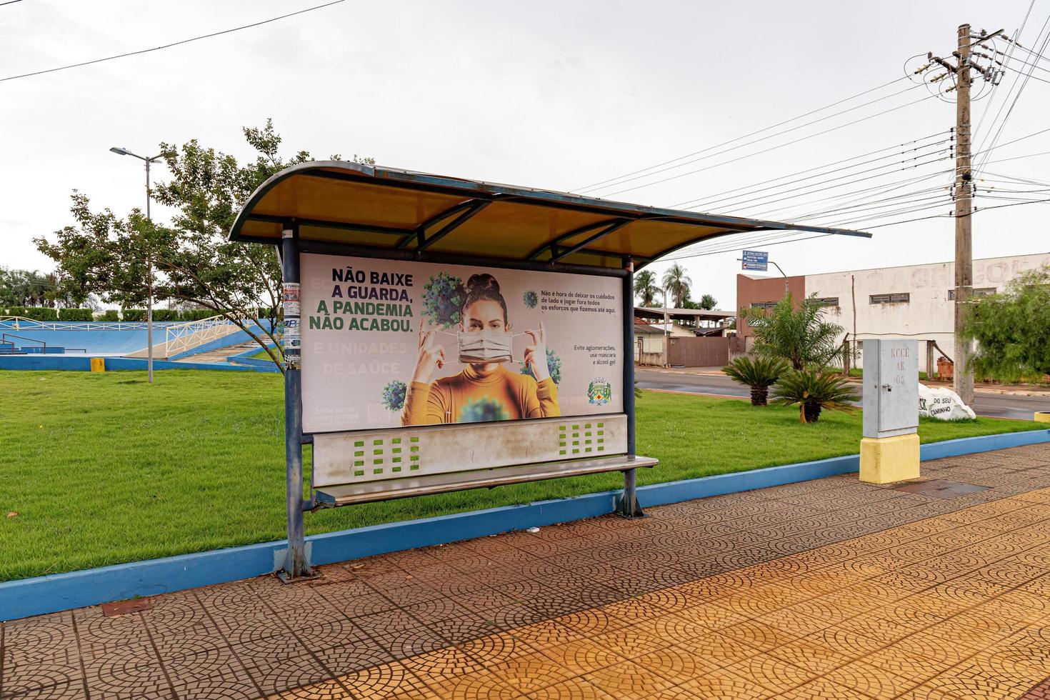 small and simple bus stop photo