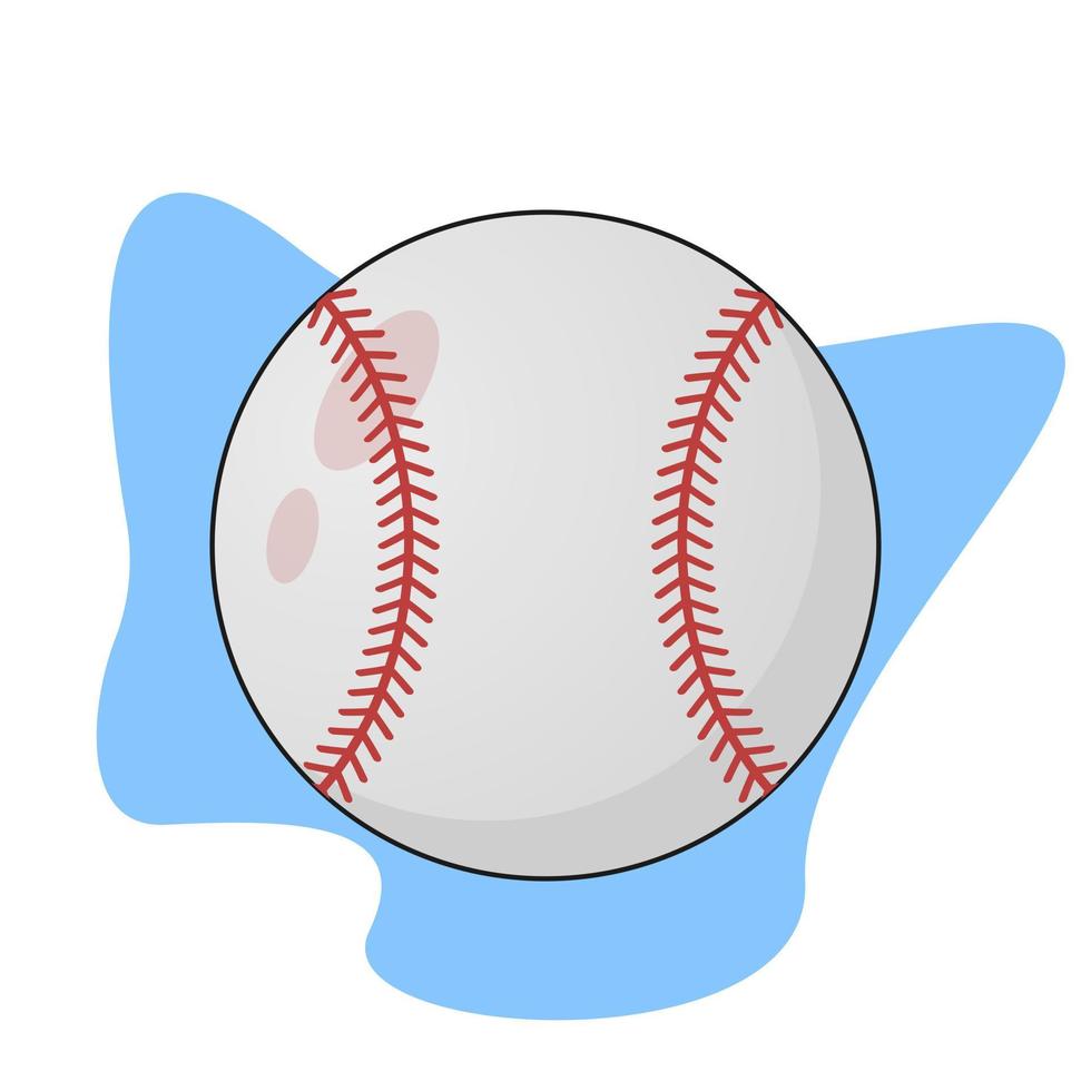 ilustración de diseño plano de pelotas de béisbol, ideal para deportes o diseños temáticos de béisbol vector