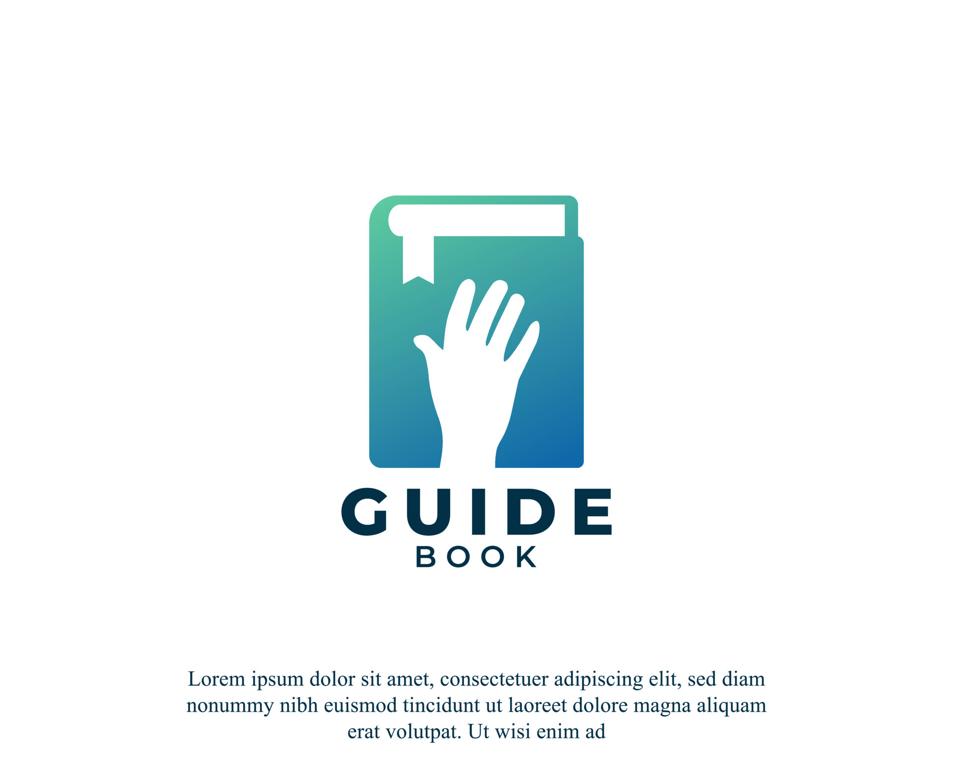 User Manual Book Icon .Guide Book Logo Design Template Element 6262303