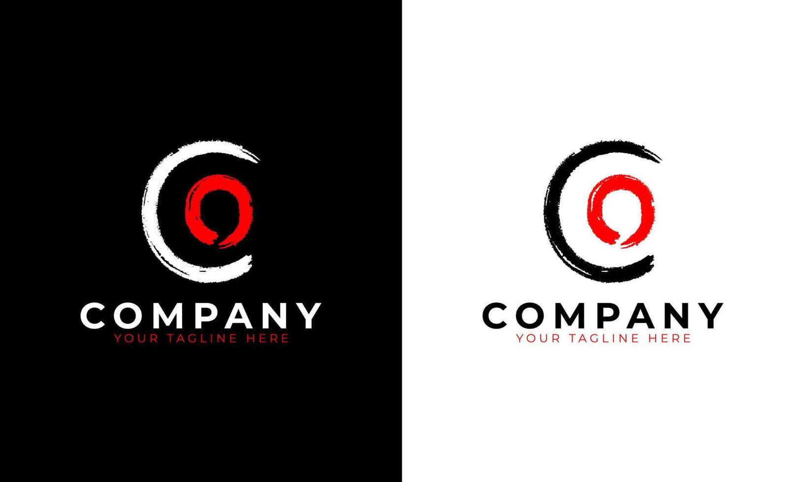 Abstract Letter O grungy font Brush Stroke Logo symbol. Usable for Business and Branding Logos. Flat Vector Logo Design Ideas Template Element. Eps10 Vector