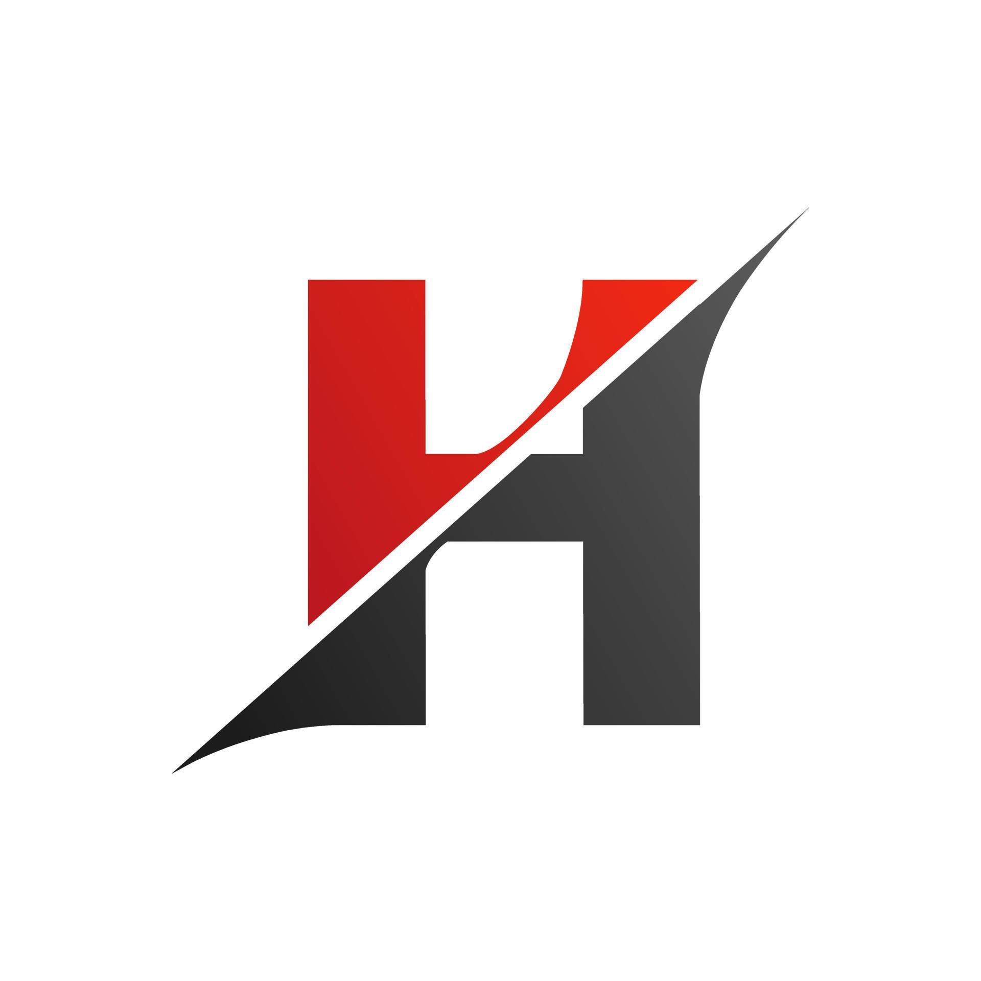 Initial Letter H Slice Style Logo. Template Design 6262317 Vector Art ...