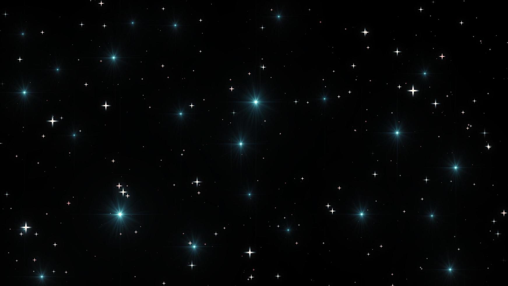 Night sky with stars sparkling on black background photo