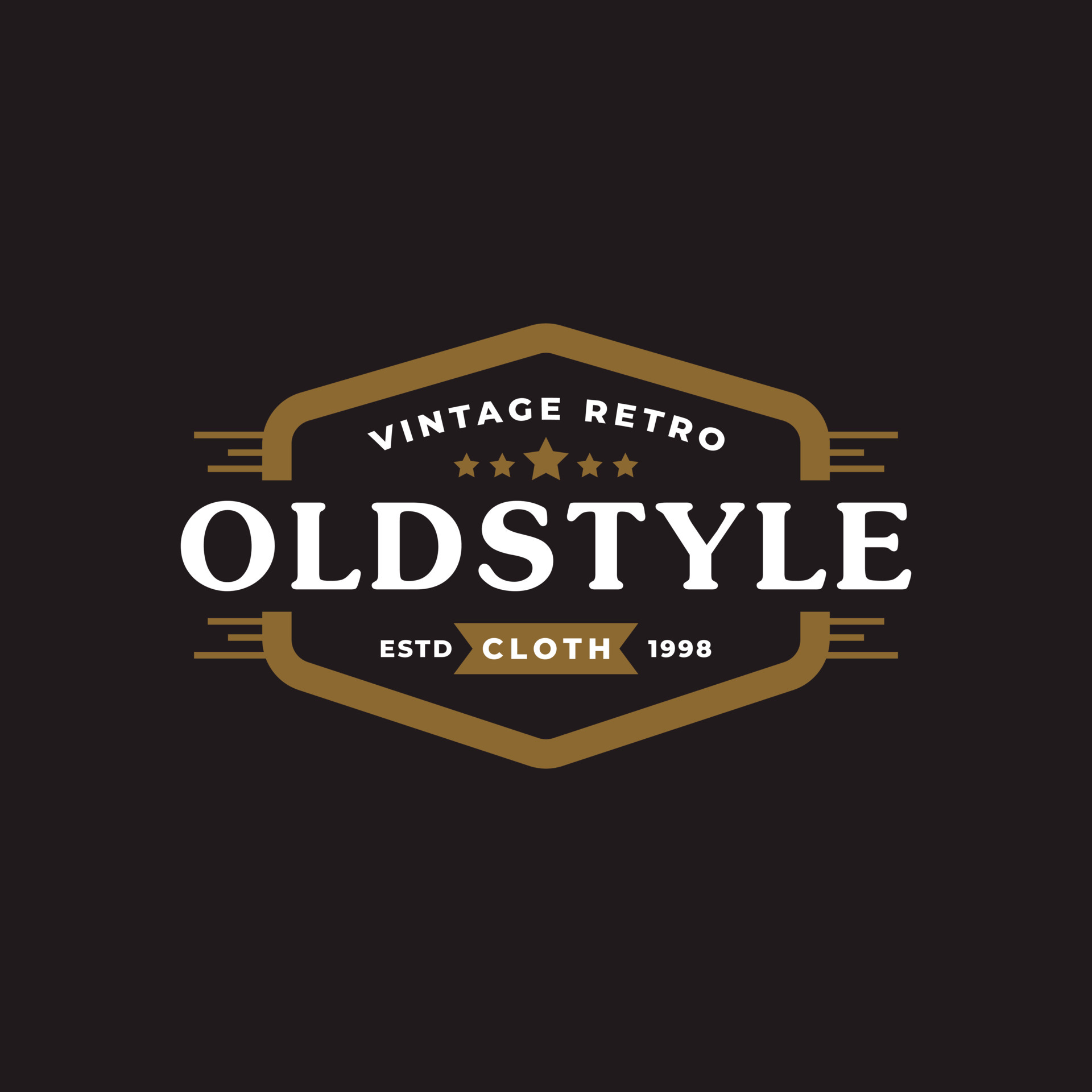 Classic Vintage Retro Label Badge for Clothing Apparel Old ...