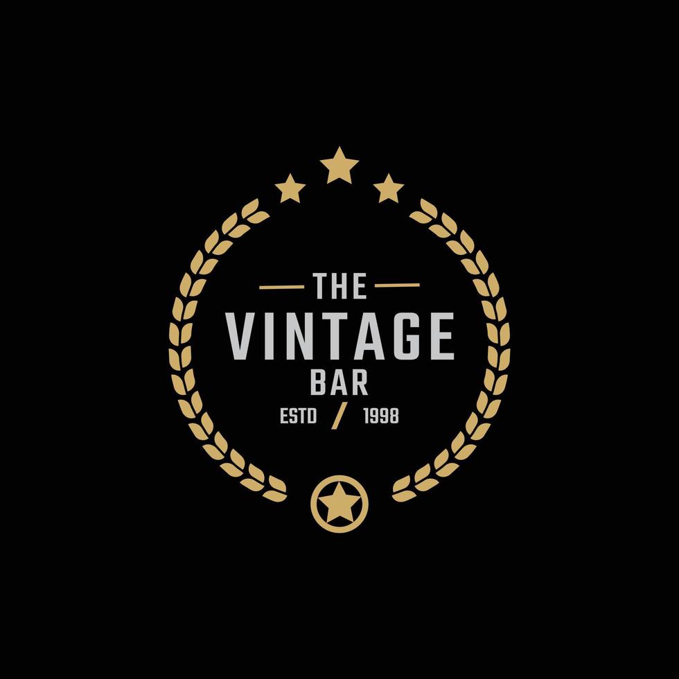 Creative Classic Vintage Retro Label Badge for Gentleman Cloth Apparel Logo Design Inspiration vector