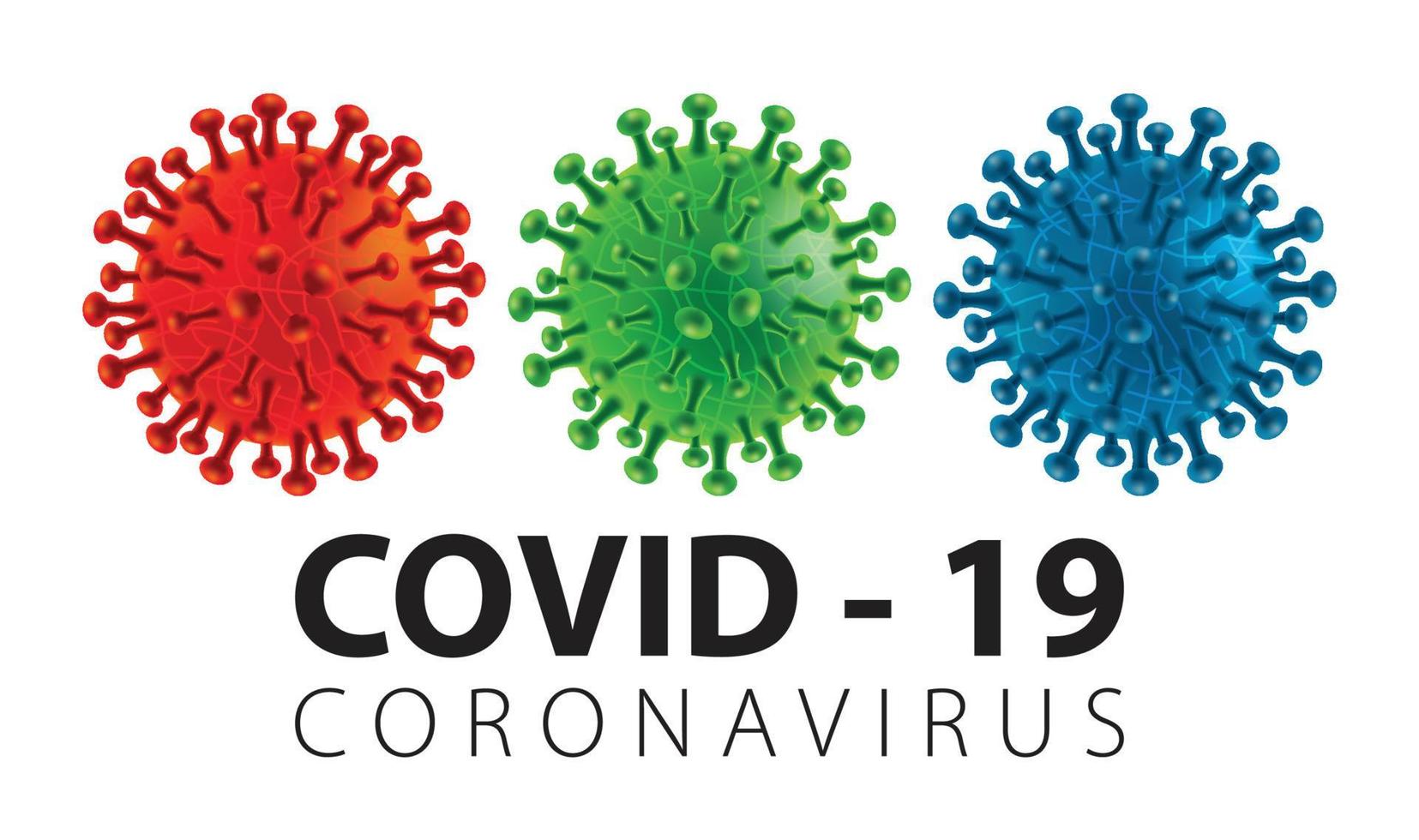 Coronavirus disease COVID-19 infection medical isolated. China pathogen respiratory influenza covid virus cells. New official name for Coronavirus disease named COVID-19, vector illustration