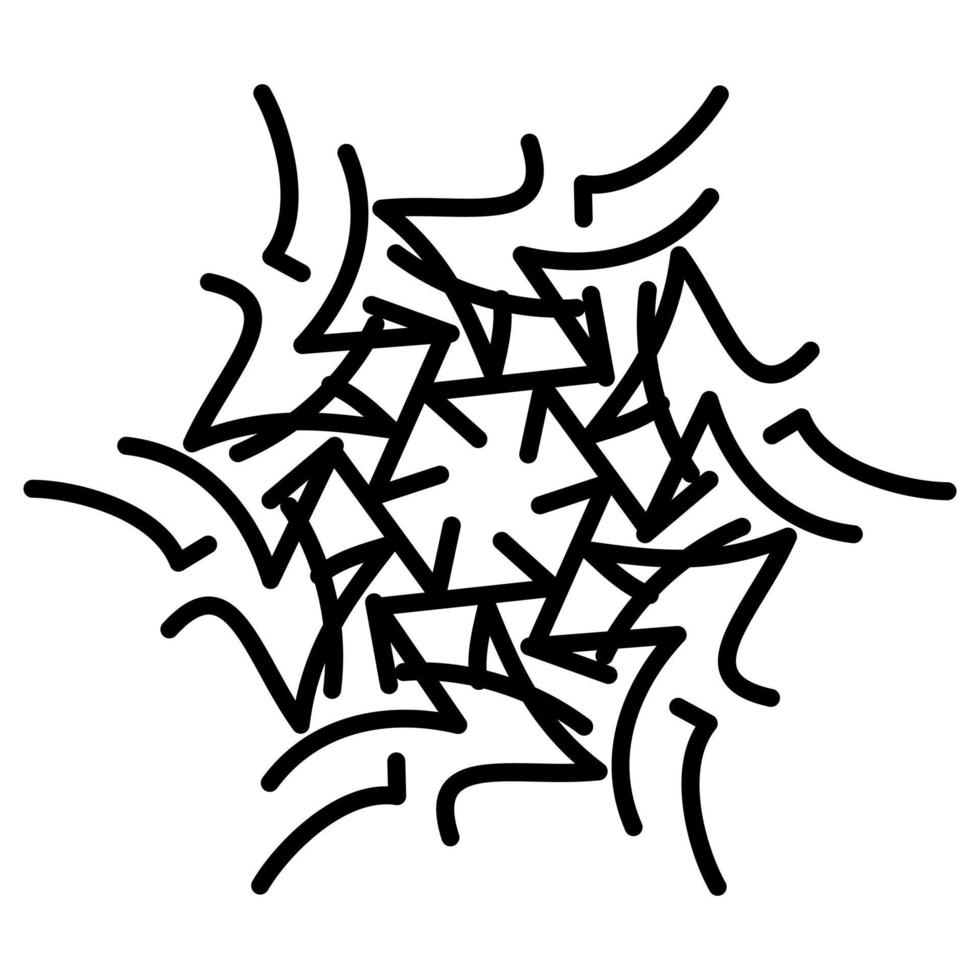 Abstract vector design in black color. Perfect for corporate, background, t-shirt, and so on.