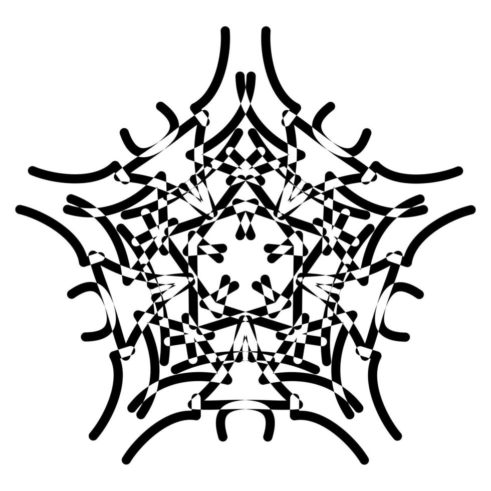 Abstract vector design in black color. Perfect for corporate, background, t-shirt, and so on.