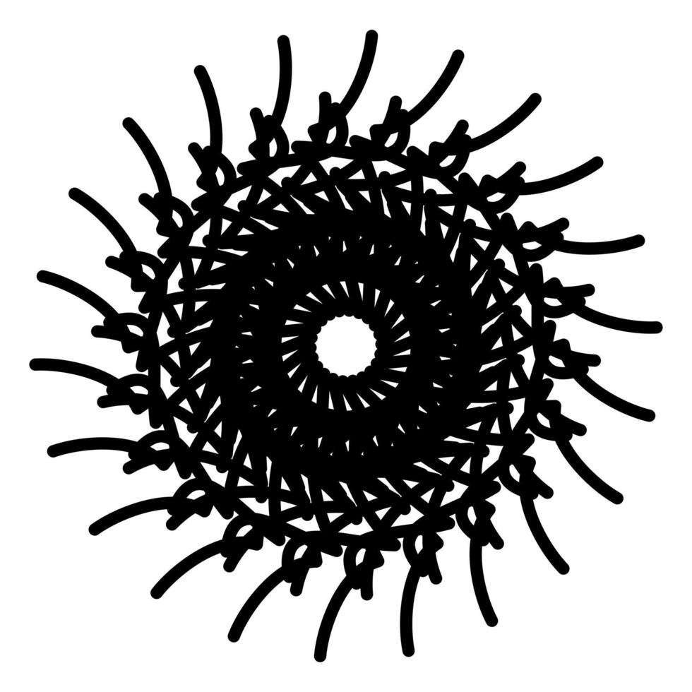 Abstract vector design in black color. Perfect for corporate, background, t-shirt, and so on.