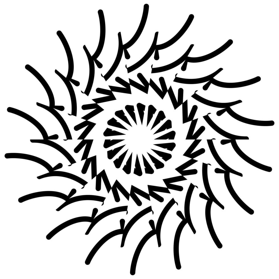 Abstract vector design in black color. Perfect for corporate, background, t-shirt, and so on.