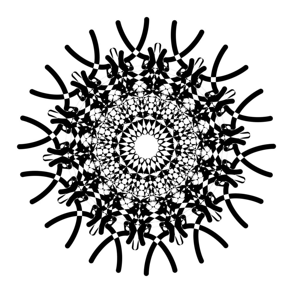 Abstract vector design in black color. Perfect for corporate, background, t-shirt, and so on.