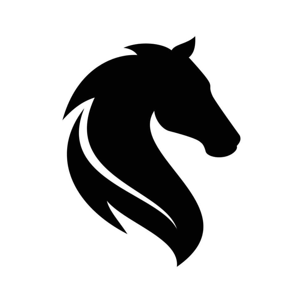 Vetor De Logotipo De Cavalo Plano Isolado Na Silhueta De Logotipo De Design  Branco Vetor PNG , Projeto, Logotipo, Silhueta Imagem PNG e Vetor Para  Download Gratuito