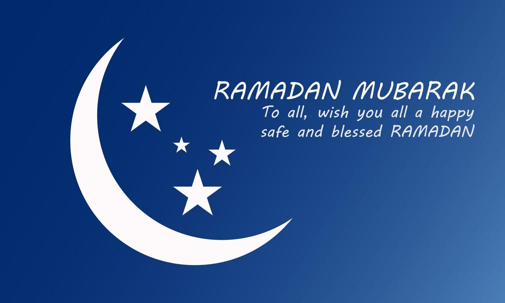 simple Ramadan Mubarak social media post and web template design. vector