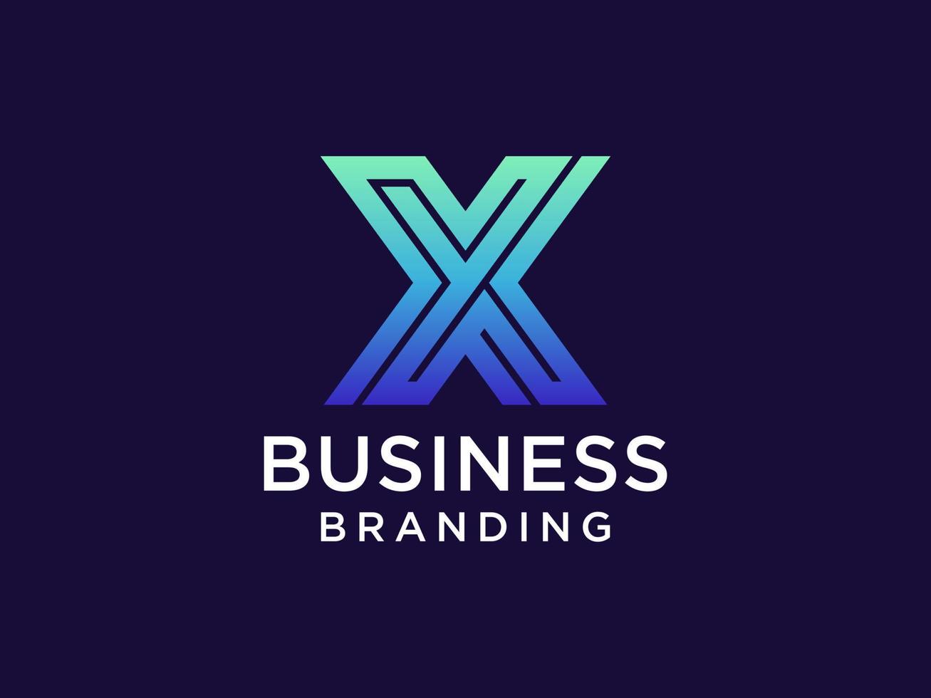 Abstract Initial Letter X Logo. Geometric Arrow Origami Style. Usable for Business and Technology Logos. Flat Vector Logo Design Template Element.