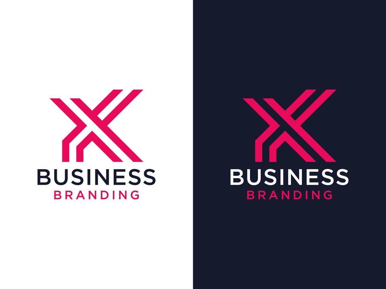 Abstract Initial Letter K Logo. Red Geometric Shape  isolated on Double Background. Usable for Business and Branding Logos. Flat Vector Logo Design Template Element.
