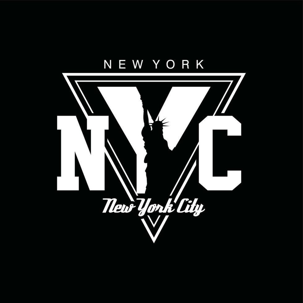 nyc elemento de nueva york de la moda masculina y la ciudad moderna del escudo en diseño gráfico tipográfico. ilustración vectorial. vector