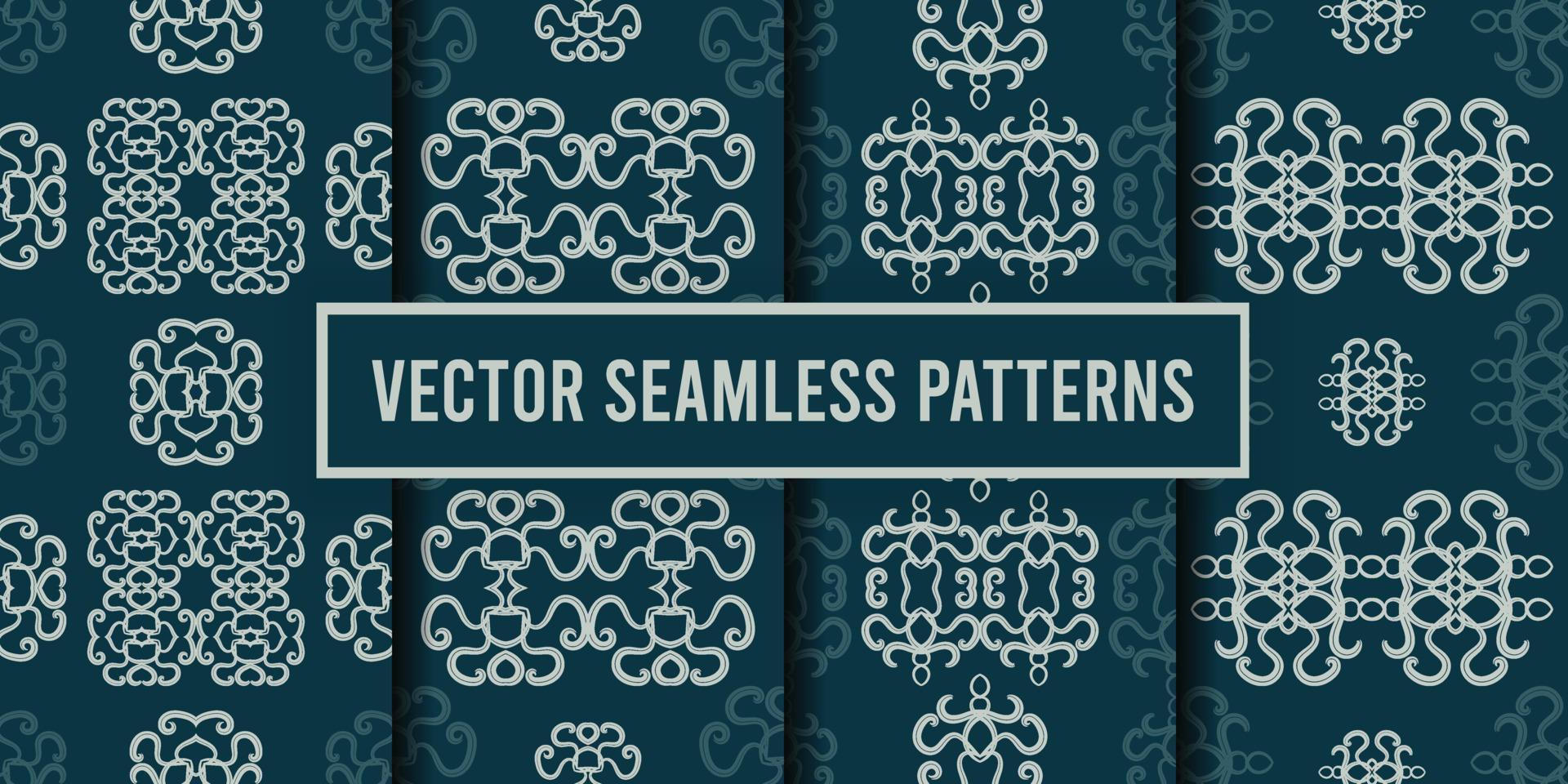 fondo ornamental de patrones sin fisuras vector