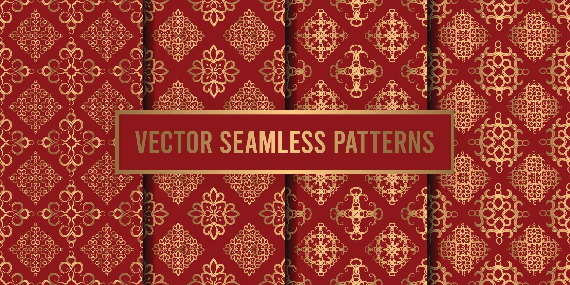 decorative seamless pattern background vector