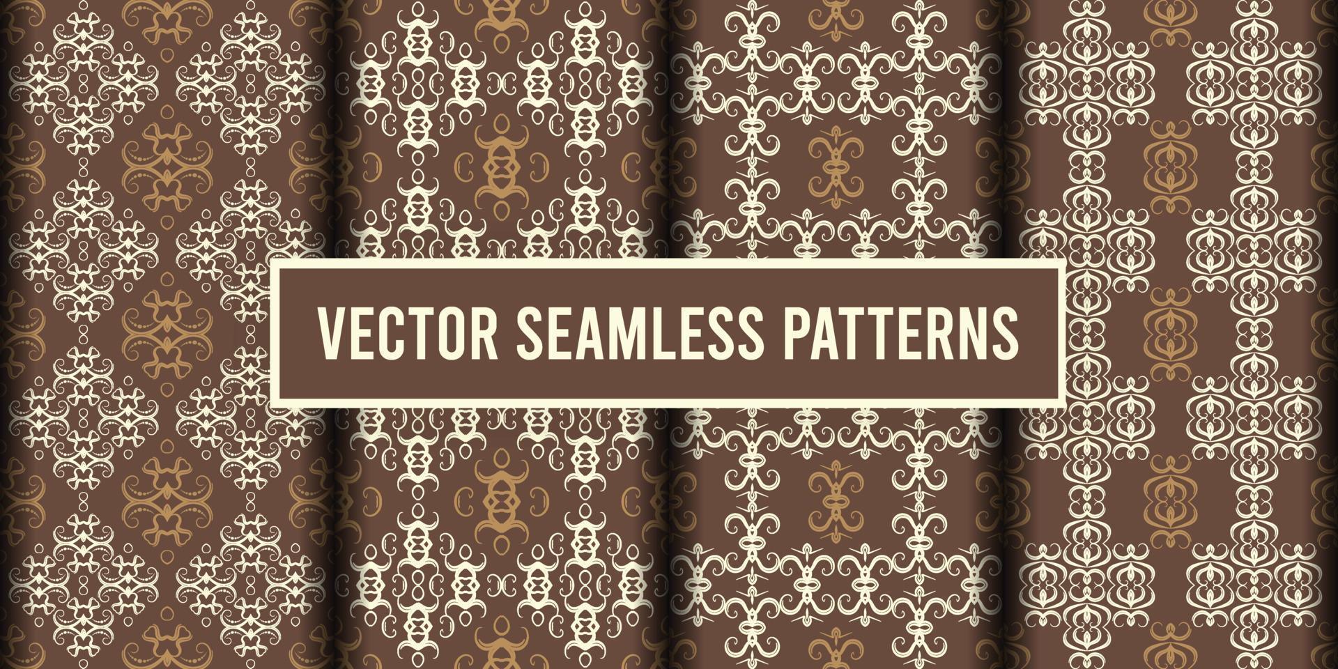Decorative seamless pattern background vector
