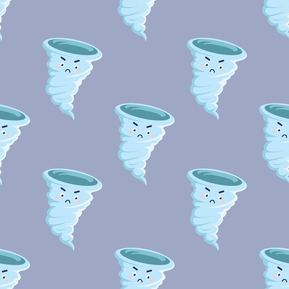 Seamless storm cartoon pattern vector