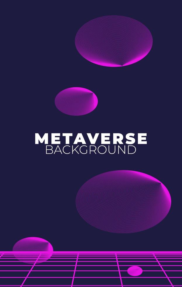 Concept of Future digital technology metaverse vector