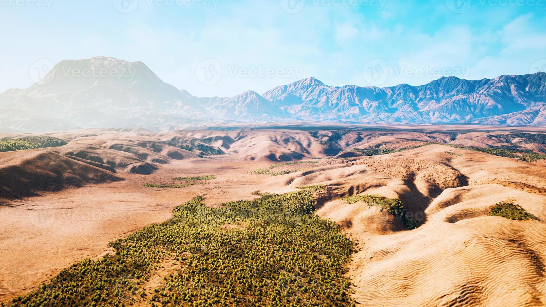 vista del desierto desde el avion foto