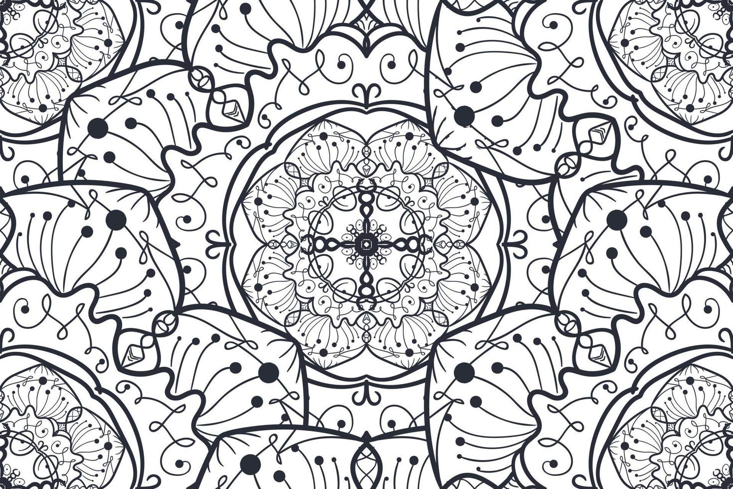 ornamento patrón de fondo sin fisuras. fondo abstracto para diseño textil, papel pintado, texturas superficiales. vector