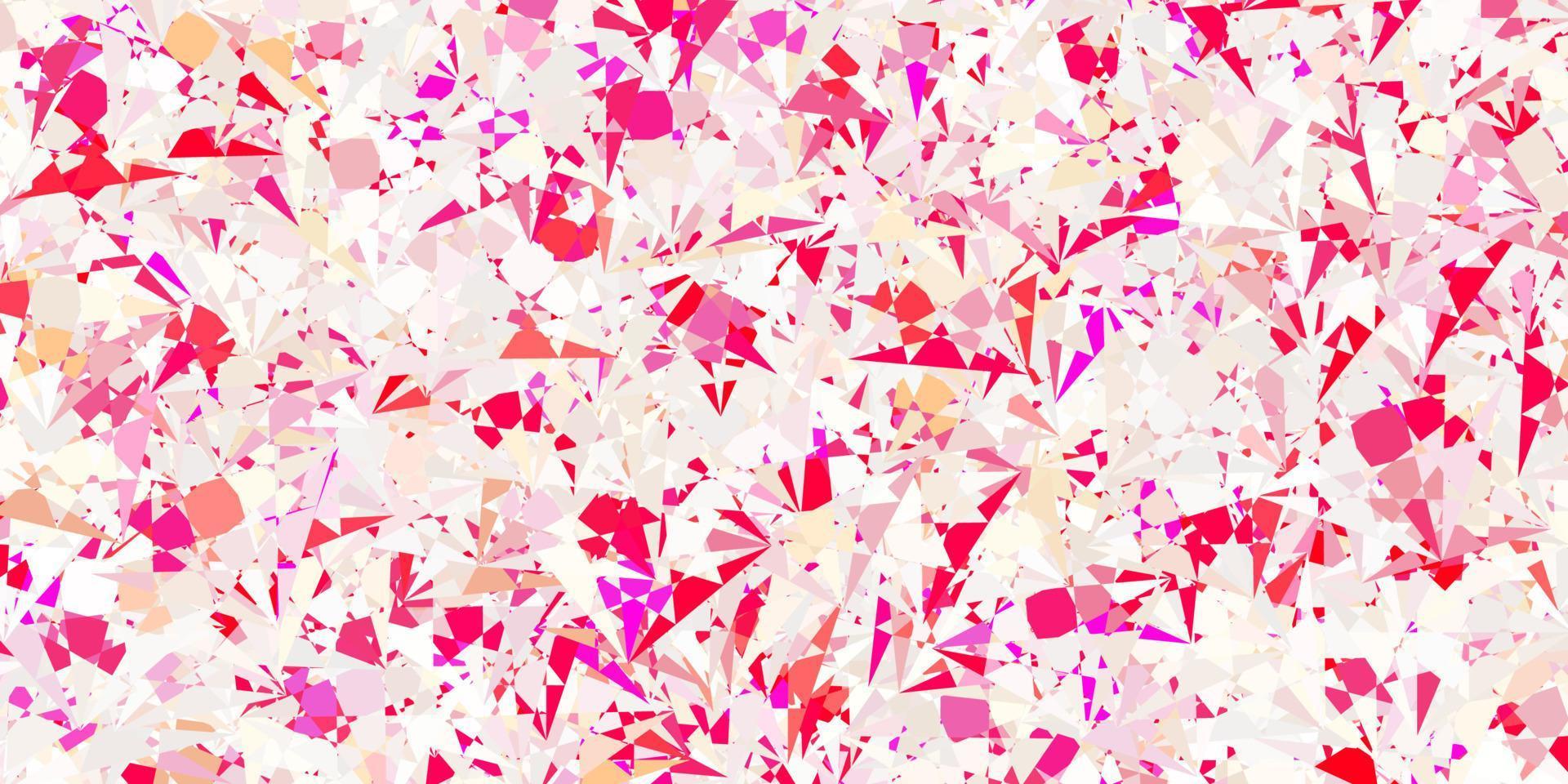 Light Red vector layout with triangle forms.