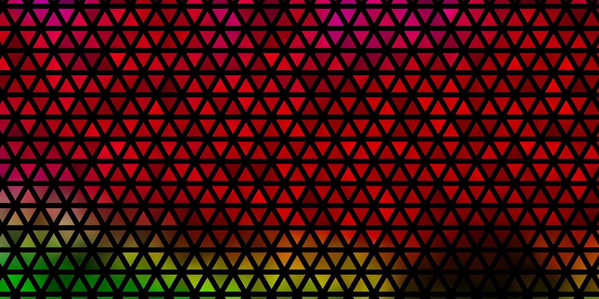 Light Pink, Green vector texture with triangular style.