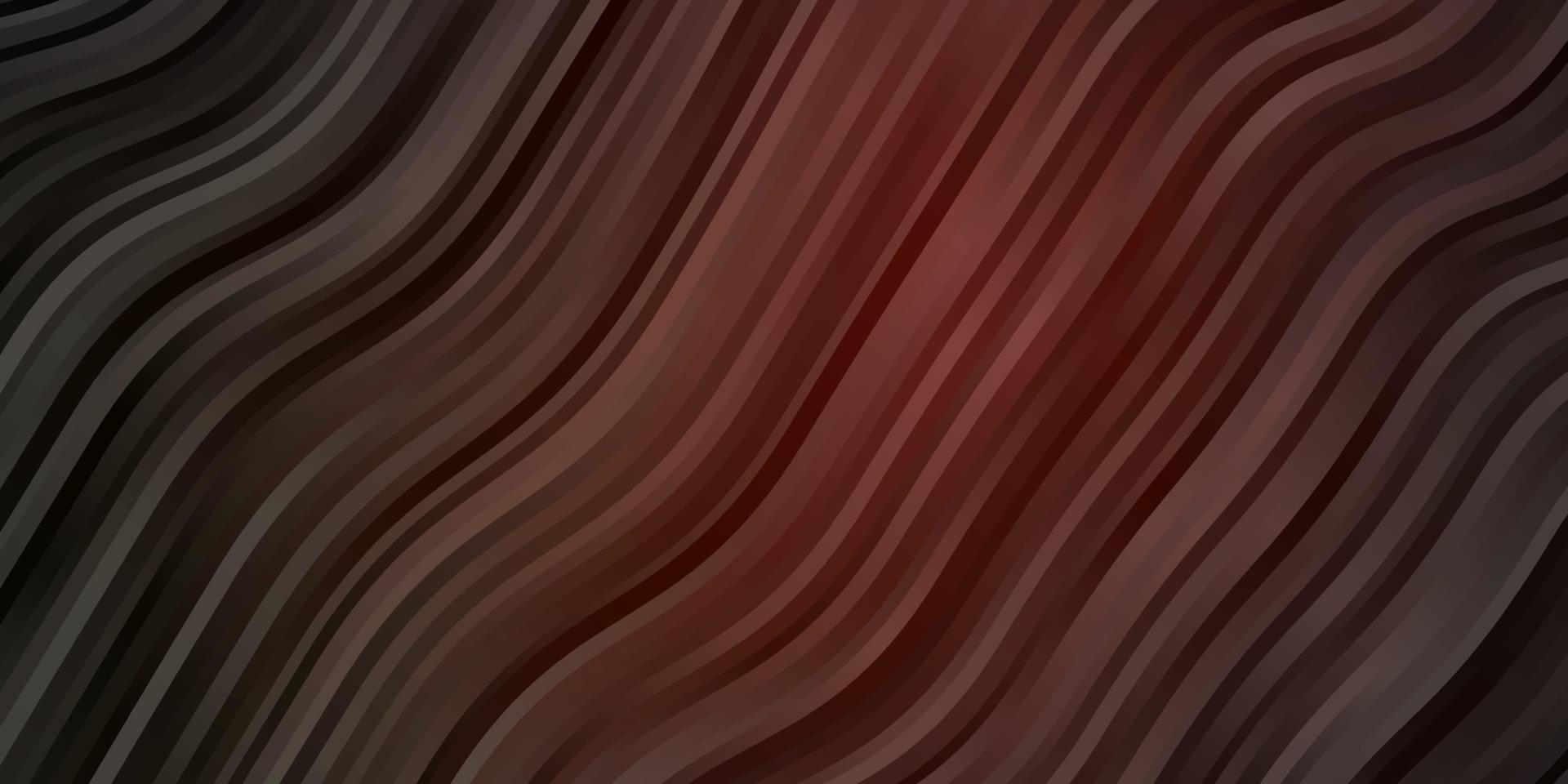 Dark Red vector backdrop with bent lines.