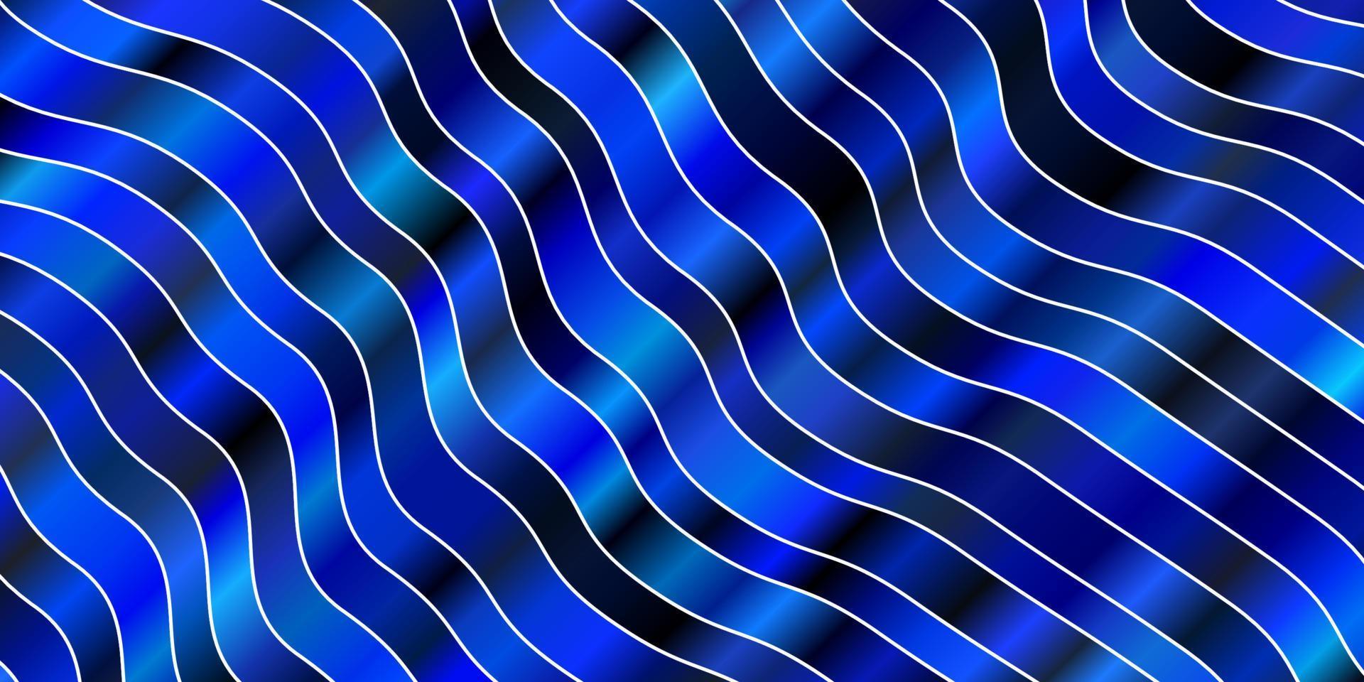 textura de vector azul oscuro con líneas torcidas.