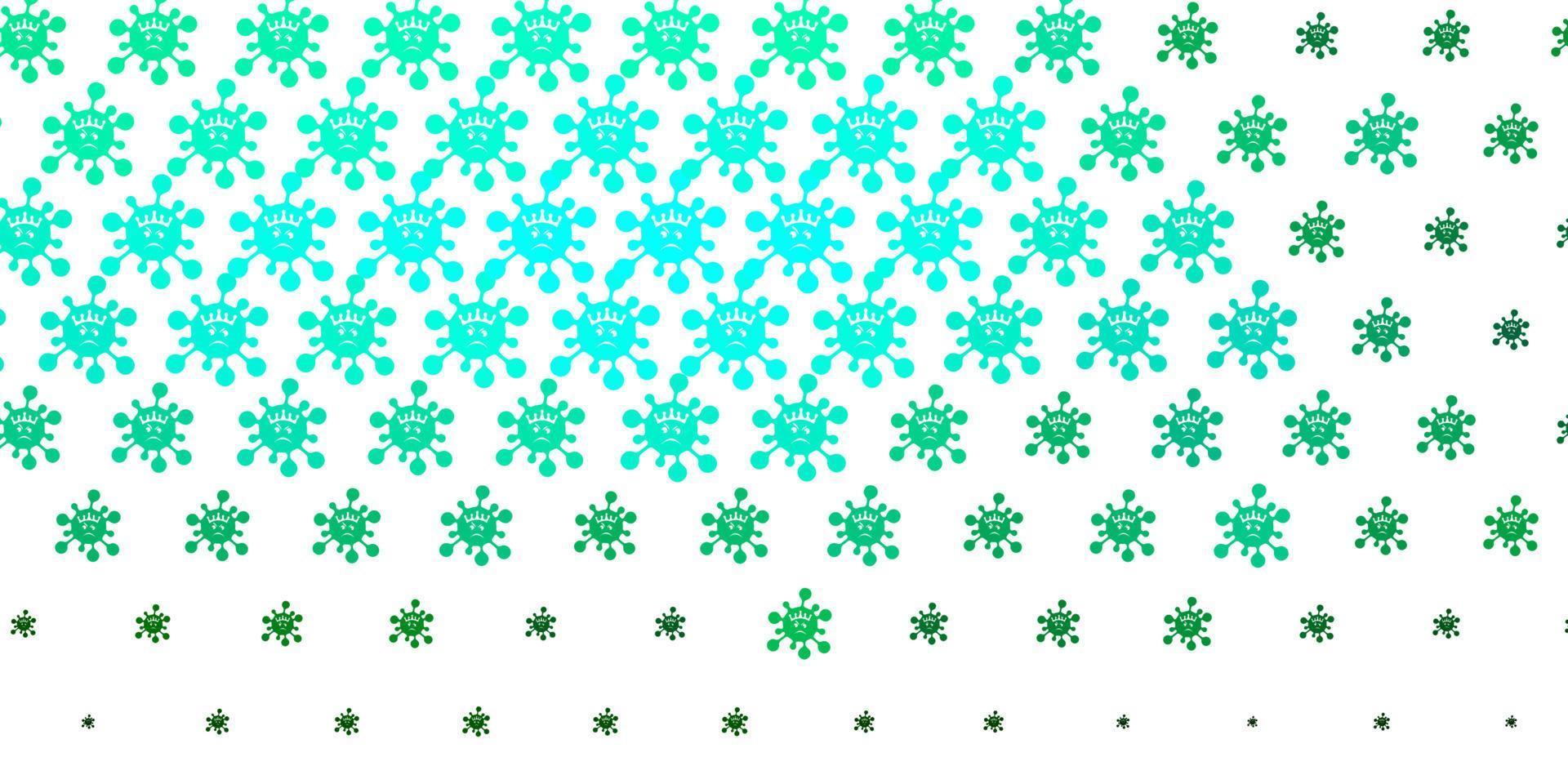 Light Green vector texture with disease symbols.