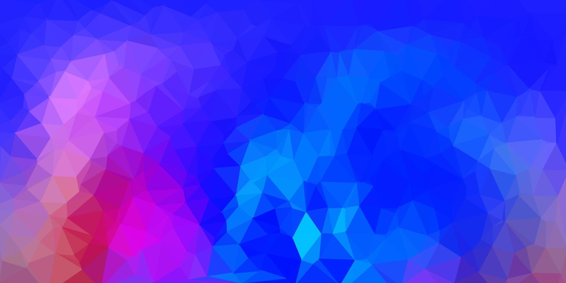 patrón poligonal de vector multicolor claro.