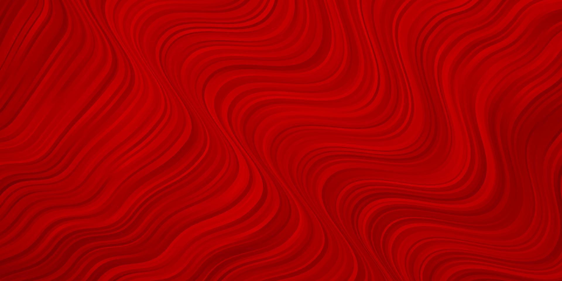Light Red vector background with bent lines.