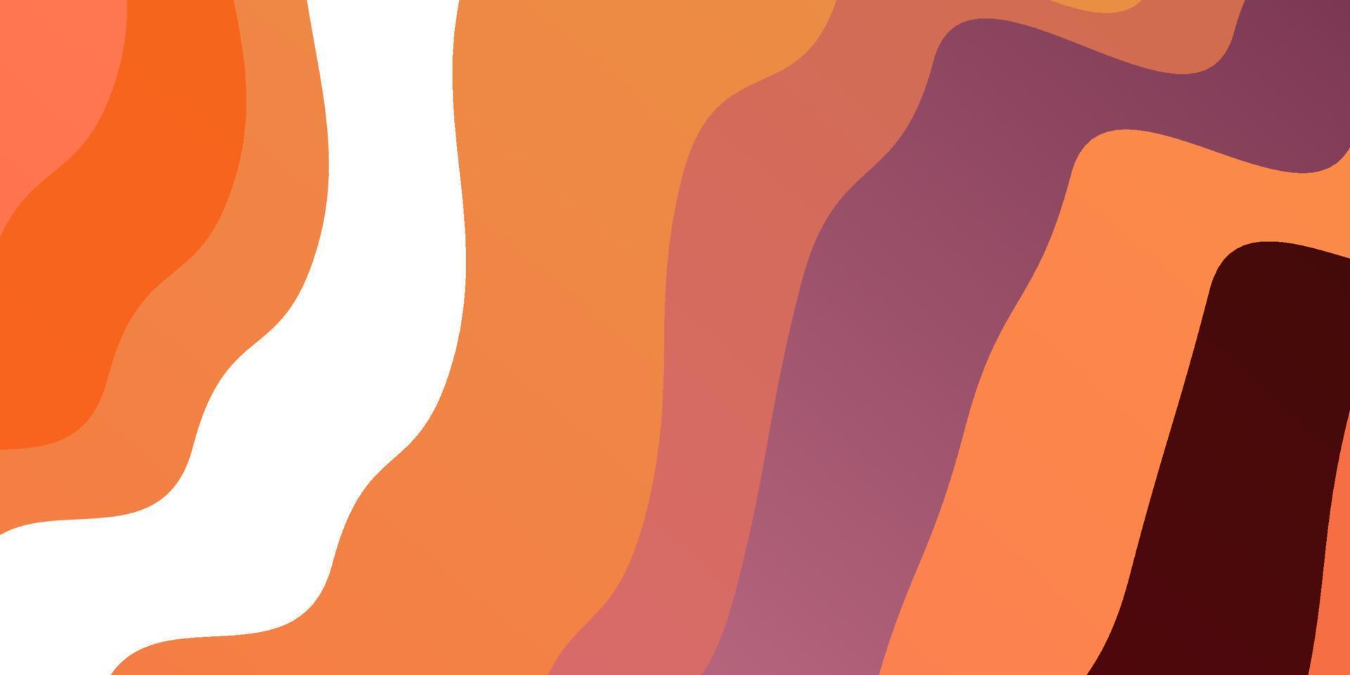 Light Red, Yellow vector template with curved lines.