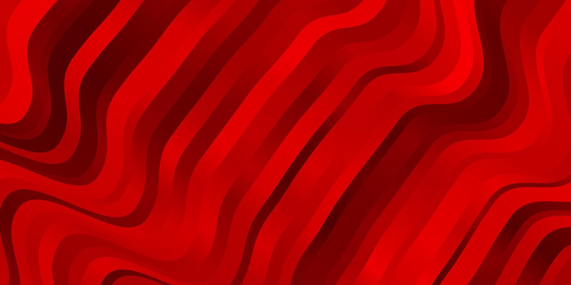 Light Red vector pattern with curves.