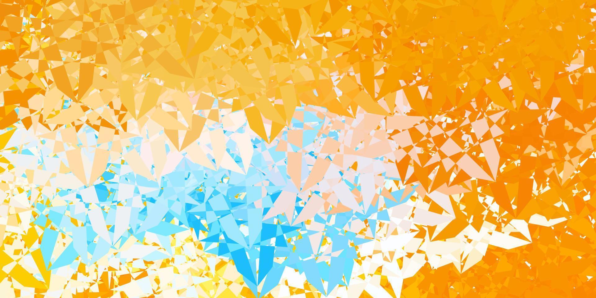 Light Blue, Yellow vector background with triangles.