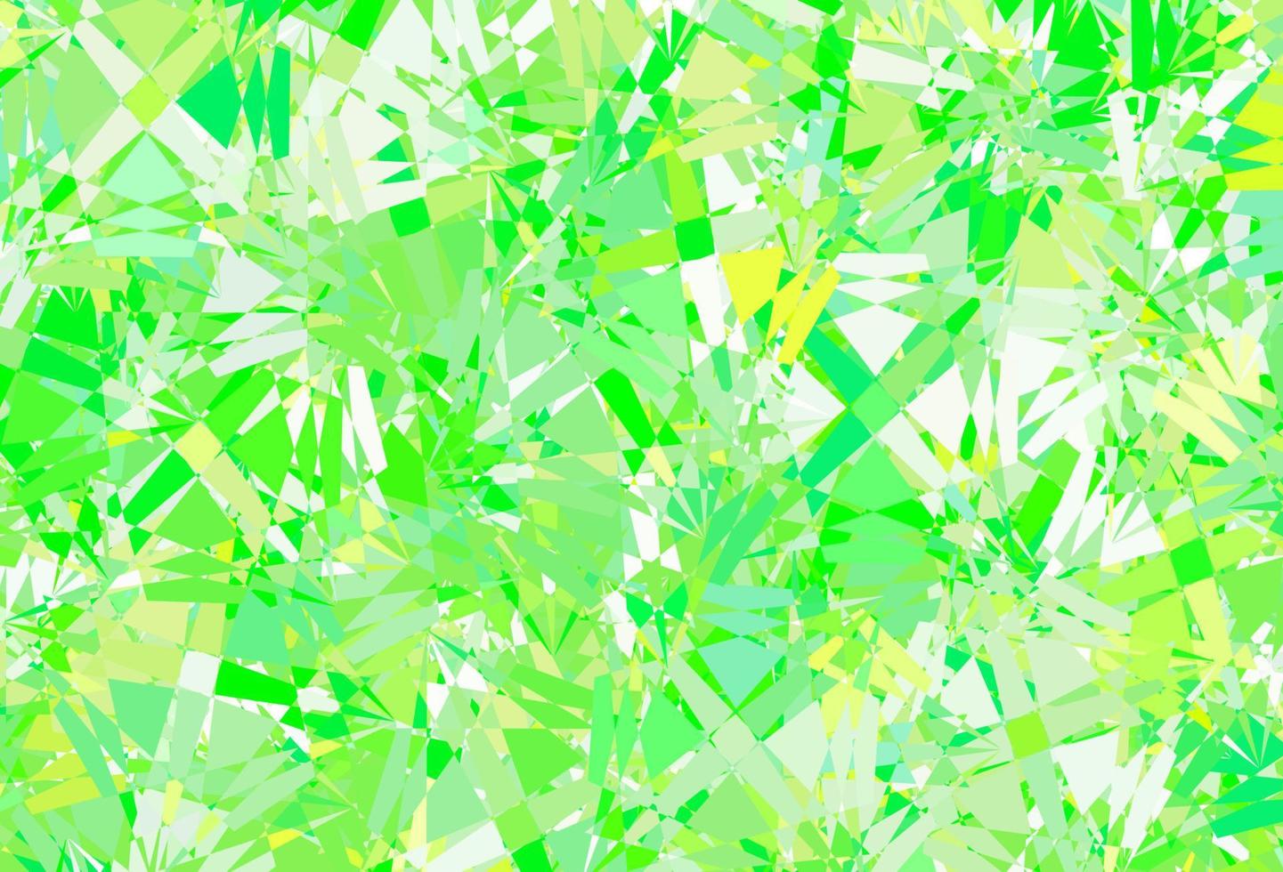 Light Green, Yellow vector backdrop with triangles, lines.