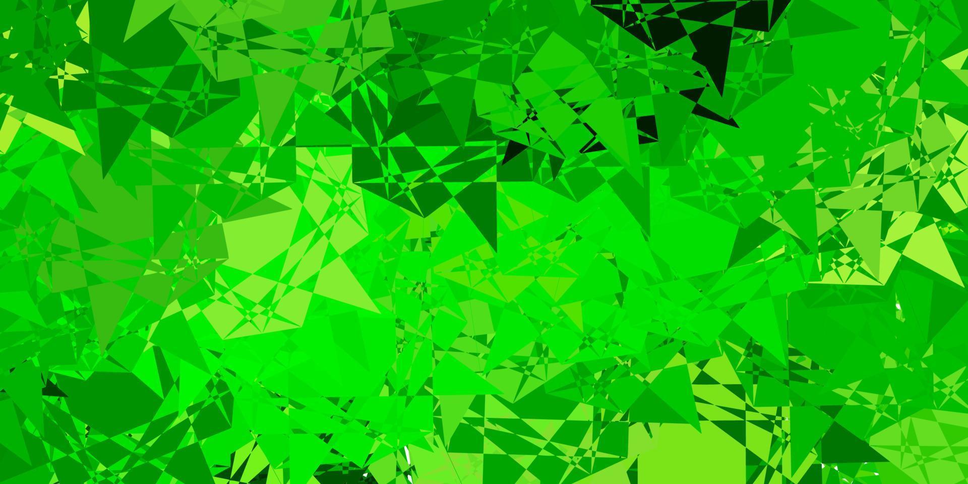 Light Green, Yellow vector texture with random triangles.